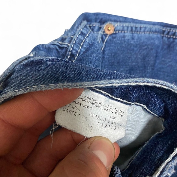 Vintage Tommy Hilfiger dark wash blue carpenter pants - Picture 5 of 7